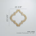 thumbnail image 3 of Ekena Millwork 23 3/8"W x 23 3/8"H x 1/4"T Large Marrakesh Decorative Fretwork Wood Wall Panels, Alder, 3 of 18