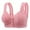 Pink, variant on VISALY Front Closure Bras for Women, New Breathable Hole Cup Front Button Mother Underwear Summer Gathering Back with out Ring Adjustment Large Size Bra, Wireless Bra, Bras, 80-100