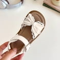 thumbnail image 5 of oqasdz Girls Sandals Elegant Lace Bow Design Flat Princess Shoes for Big Kids and Youth Beach Walking Shoes Summer Casual Outdoor, 5 of 5