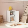 thumbnail image 4 of Max & Finn Casey Kids Stackable Mini Metal Storage Locker, White, 4 of 14