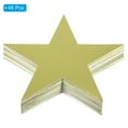 thumbnail image 3 of Uxcell 6" Star Cutouts, 48 Pack Star Cutout Double Printed Paper Stars for Classroom Decoration DIY Craft, Golden, 3 of 7