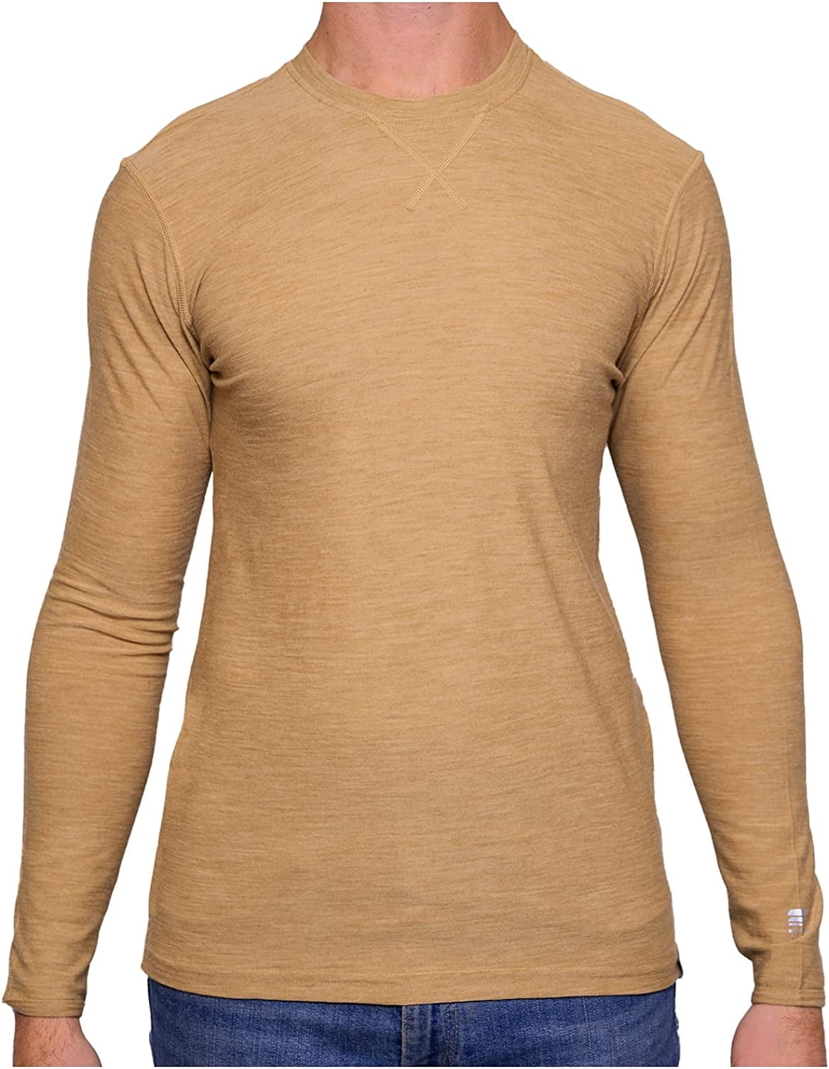 MERIWOOL Mens 100 Merino Wool Base Layer Lightweight Long Sleeve