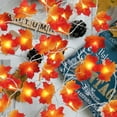 thumbnail image 5 of Morttic Maple Leaves String Lights, 20ft 40 LED Fall Leaves Garland with Lights Waterproof Leaf Lights String for Thanksgiving Xmas Decor Home Indoor Outdoor Decoration, 5 of 8