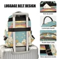 thumbnail image 3 of FORMRS Mini Backpack Purse for Women Travel Daypack Casual Shoulder Bag, Retro Beige Rainbow, 3 of 7