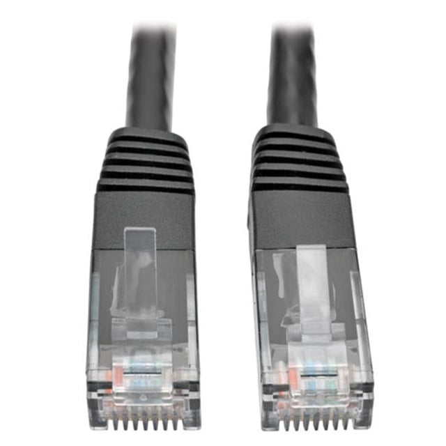 Cat6 Moulé Mâle à Mâle Câble de Raccordement&44; Noir - 10 Pi.