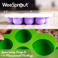 thumbnail image 4 of WeeSprout Silicone Baby Food Freezer Tray with Clip-on Lid (Ten 1.5 Ounce Sections), 4 of 5