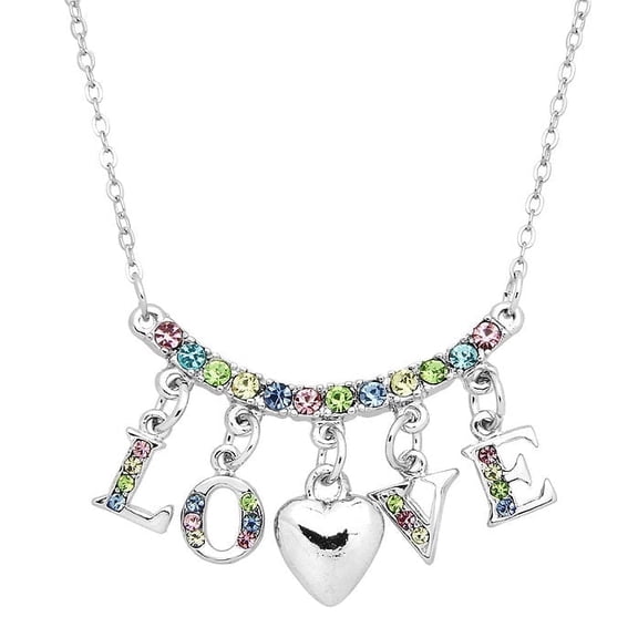 Freebird Jewelry Box Love Charm Necklace - Multicolor