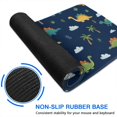 thumbnail image 6 of Long Mouse Pads for Desk,Dark Blue Dinosaurs Palms Clouds Pattern Desk Mats on Top Of Desks, Desk Mouse Pad Extra Large with 3mm Non-Slip Base and Stitched Edge for Gaming,Office,Work,Home 35.4"x15.7", 6 of 6