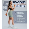 thumbnail image 4 of Nirlux Womens Biker Shorts With Pockets-Yoga Shorts For Women Regular & Plus Size For Gym & Yoga Size 10, 6" Inseam, Iceberg Green, 4 of 6