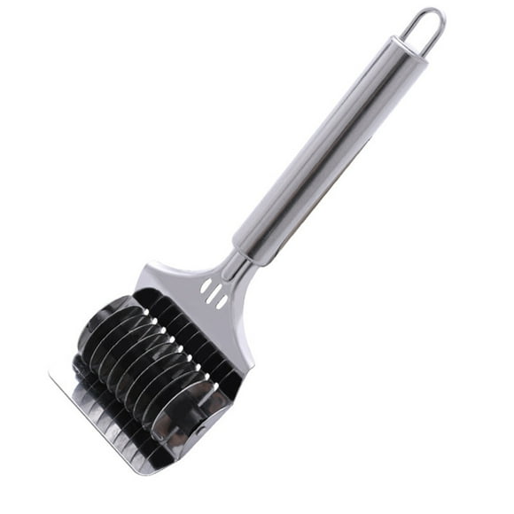 Clearance!Stainless Spaghetti Maker Plaid Roller Dough Cutter Practical Kitchen Accessories Tool