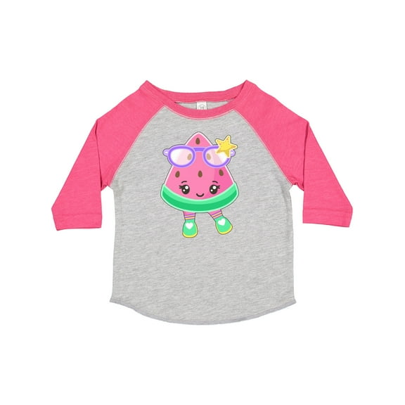 Inktastic Cute Watermelon with Sunglasses Boys or Girls Toddler T-Shirt