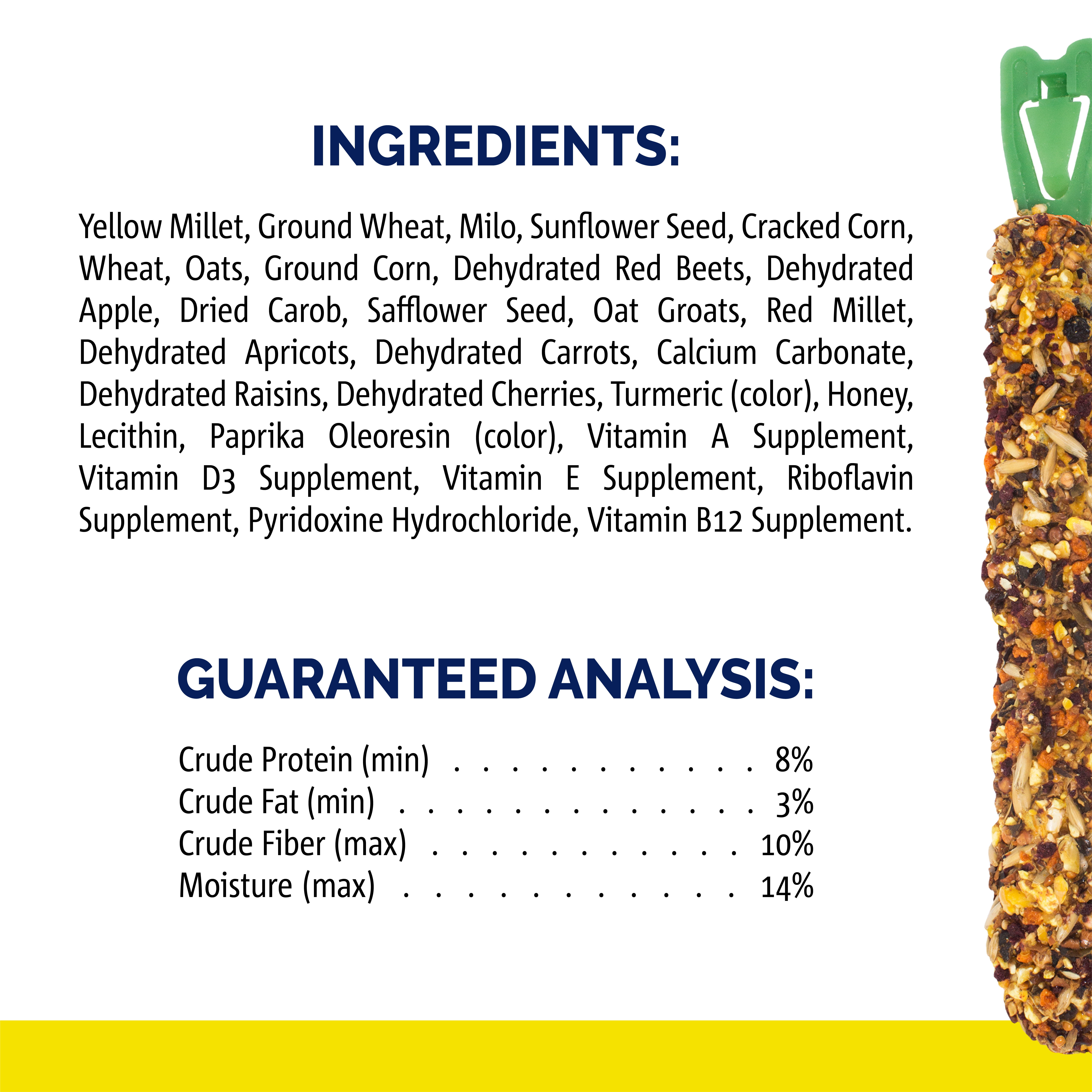 Vitakraft® Crunch Sticks Apricot & Cherry Flavor Small Animals 5.5 Oz