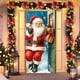 thumbnail image 5 of Decoraciones de Puerta de Navidad Cortinas de Puerta de Nochebuena Decoración de Fiesta de Festival Puerta de Santa Claus Colgando con Mercancías Decoraciones de Fiesta de Navidad, 5 of 6