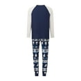 thumbnail image 3 of Family Christmas Pajamas Matching Sets Snowman Snowflakes Pattern Holiday Sleepwear Outfits, 3 of 9