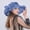 Y Blue, variant on Clearance Sale!! Derby Hats for Women Polka Dot, Women's Organza Church Kentucky Derby Dress Tea Party Hats Fascinator Flower Temperament Wedding Dress Hat Sun Dome Large Brim Hat Hat for Woman