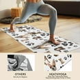 thumbnail image 4 of Chihuahua and Footprints Hot Yoga Mat Towel Non Slip for Hot Yoga - Quick-Drying Yoga Mat Cover with 4 Corner Pockets with Travel Bag - Hot Yoga Towel Non Slip 74"x26", 4 of 6