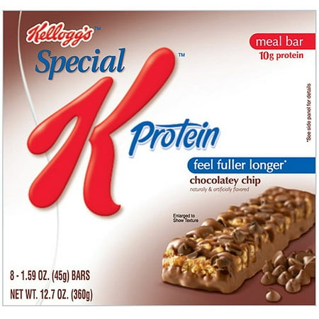 Kellogg's Special K: Chocolate Chip 8-1.59 Oz Protein Meal Bars, 12.7 oz