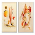 thumbnail image 2 of Designart "Vivid Geometric Orange and Yellow I" Abstract Geometric Framed Wall Art Set Of 2 - Yellow Geometric Framed Wall Art Set Of 2, 2 of 7