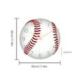 thumbnail image 3 of home appearance Round mute clock wall decoration baseball wall clock Decoration & Hangs, 3 of 8