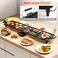 thumbnail image 4 of Costway 35" Extra Large Electric Griddle with 4-Level Thermostat Control and Removable Drip Tray, 4 of 10