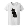 thumbnail image 2 of Cute French Bulldog Backside T-Shirt Women -Image by Shutterstock, Female XX-Large, 2 of 4