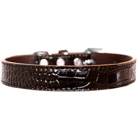 Dog, Puppy Pet Designer Croc Collar, "Tulsa Plain 3/4" Wide"