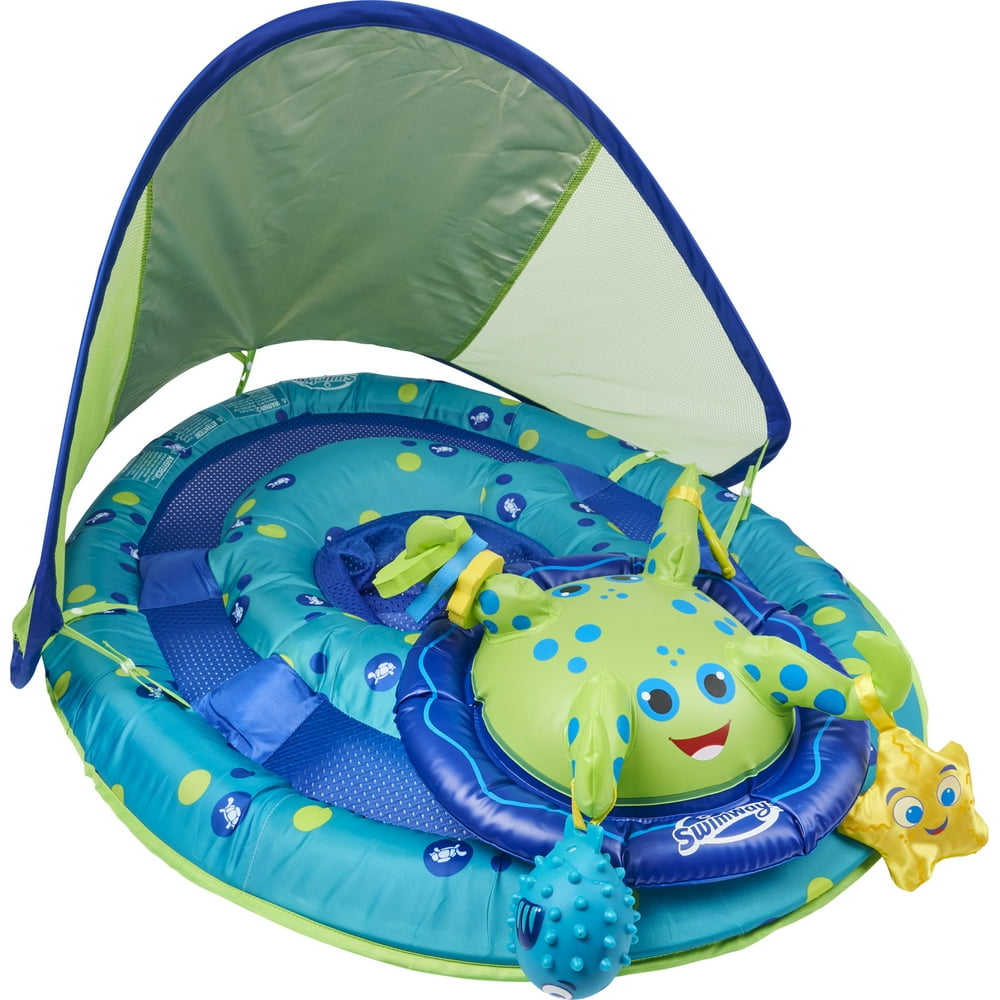 SwimWays Baby Spring Float Activity Center with Canopy Inflatable