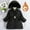 Black, variant on Kids Winter Coat,Baby Girls Puffer Coat Mid-length Hooded Jacket Lightweight Puffer Jacket For Kids Baby Girls Winter Down Coat Baby Girl Winter Clothes