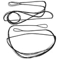 thumbnail image 4 of Cuerda de arco de 12 hilos para tiro con arco, 145 cm/57,1 pulgadas y 117 cm/46,1 pulgadas, repuesto de cuerda de arco recurvo de alta calidad, 2 piezas, 4 of 8