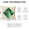 thumbnail image 2 of Green And Beige Modern Art Geometric Pillow Covers,Green And Beige Modern Art Geometric Throw Pillow Covers 24"×24" ,Living Room Sofa Couch Pillow Covers,Decorative Pillow Covers, 2 of 7