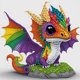 thumbnail image 1 of 5D DIY Parcial Especial en Forma Taladro Diamante Pintura Bebé Dinosaurio 30x30cm, 1 of 9