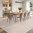 thumbnail image 2 of VUNATE 10'x12' Area Rugs for Living Room Jacquard Textured Modern Rugs Soft Geometric Rug for Bedroom Mid Century Washable Rug Non-Slip Bohemian Carpet Perfect for Dining Room Office Beige, 2 of 5