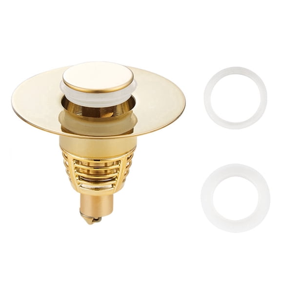 WNFJR Bathroom Sink Stopper，Bathroom Sink Strainer With Bouncing Core，2-in-1 Sink Stopper & Strainer,Universal Wash Basin Sink Stopper，Suitable for Bathroom Sink Drain Pipe