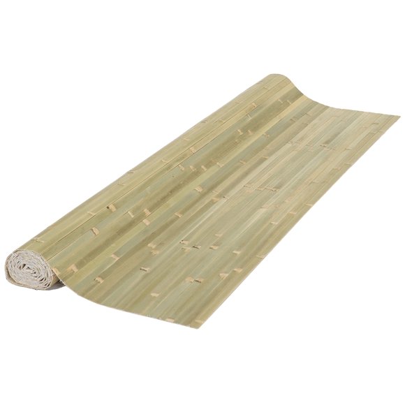 FOREVER BAMBOO Panneau Mural à Lambris pour Décoration Intérieure Panneau Mural en Bambou Vert Brut 48 Po H x 96 Po L