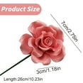thumbnail image 3 of Xloro Handmade Ceramic Roses Decorative Flowers Colorful Porcelain Floral Decorations for Home Office Wedding Table Centerpieces & Gifts (1Pc 2.75"x10.23"), 3 of 8