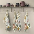 thumbnail image 2 of Vintage Flower Leaf Dish Towels 4 Pack, Yellow Floral Washable Tea Towels Dishcloths Lint-Free 18x28 Inch Fast Drying for Kitchen Restaurant Bar Clean, 2 of 7