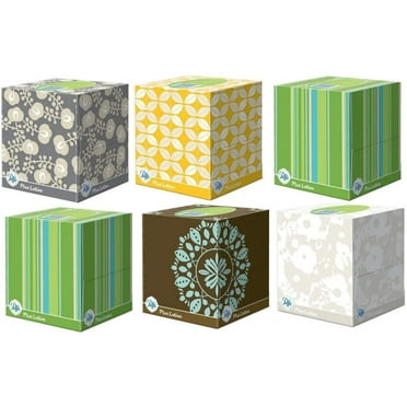 Puffs Plus Lotion Facial Tissues, Cube, 6 Boxes (56 Count Each)