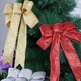 thumbnail image 3 of Grands Nœuds en PVC Rouges de Noël (6 Unités) 9” x 9”, 3 of 6
