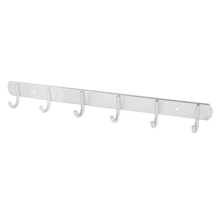 Unique Bargains Wall Mounted Hooks Rack Metal Hat Towel Clothes Coat Hook