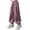 Purple, variant on DJDLJWCJ Big Girls Cargo Pants Straight Leg Multi-pocket School Uniform Pants Elastic Waist Comforty Loose Fit Casual Pants Black Size 5