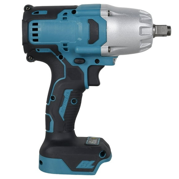 Brushless Electric Impact Wrench Cordless Impact Wrench 1000Nm High-Torque Impact Driver with LED Work Light Powerful Wrench Tool for Car Tire Repair Wood Metal