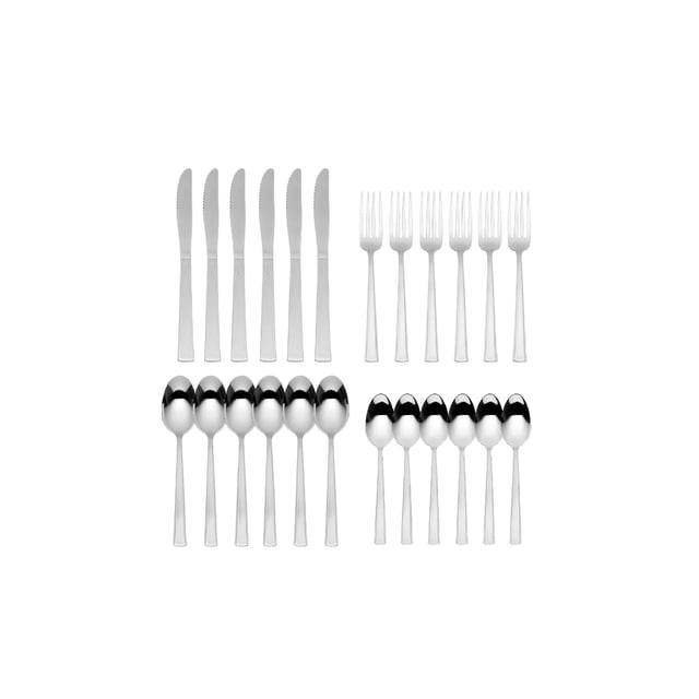Juego De Cubiertos Moven Acero Inoxidable 24 Piezas Pinot