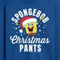 thumbnail image 3 of SpongeBob SquarePants - Christmas Pants - Men's Long Sleeve T-Shirt, 3 of 6