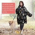 thumbnail image 4 of Wearable Oversized Blanket,Halloween Trick or Treat Spooky Icons Wearable Blanket Hoodie for Adults,Cozy Hooded Blankets with Super Pockets,Super Warm Fuzzy Pullover for Women & Men, 4 of 6