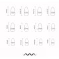 thumbnail image 3 of Press On Nails，French Tip Press On Nails，Acrylic Press On Nails,Almond Shape Wear Nail Black Mysterious Star Ripple Nail Powder Through Simple Nail Piece, 3 of 6