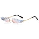 thumbnail image 3 of Gafas de sol de llama, moda personalizada, gafas de sol de plumas, gafas de fiesta de metal, 3 of 5
