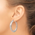 thumbnail image 5 of Auriga Fine Jewelry 925 Sterling Silver Rh-plated Large Hoop Earrings for Women, 5 of 6