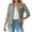 Gray, variant on Womens Lightweight Open Front Long Sleeve Casual Button Down V-Neck Cardigan Sweater