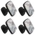 thumbnail image 2 of 4 Pcs Square Cabinet Handle Drawer Pulls Marble Texture Knobs with Screws Furniture Office Cabinet Knob Decoration, 2 of 7
