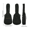 thumbnail image 2 of Mochila Mochila para guitarra de 41 pulgadas Bolsa para guitarra Estuche para guitarra de tela Oxford engrosada Mochila con hombros acolchados de algodón Correa ajustable para el hombro para guitarra Tomshoo Mochila, 2 of 6
